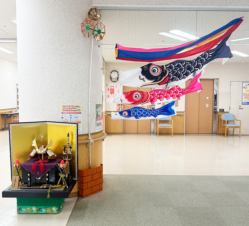 端午の節句桐花園玄関